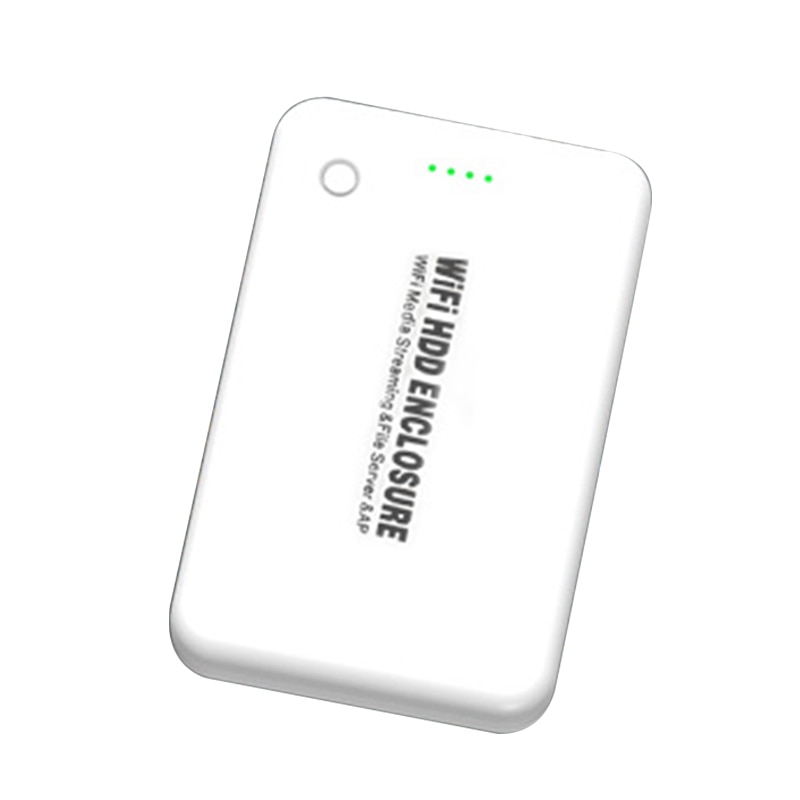Boîtier WIFi Portable en plastique usb 3.0 costume 2.5 ''hdd boîtier ssd à sata batterie externe 4000mh avec boîtier wifi hdd