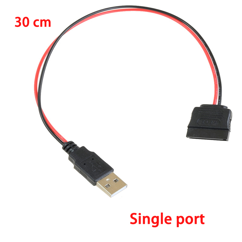 USB Male to 15Pin SATA Female Adapter Power Cable Cord 18AWG 30cm for Laptop 2.5 Hard Drive HDD SSD ﻿: Brown