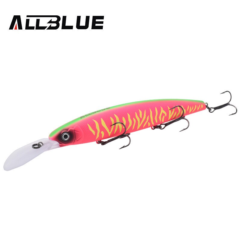 ALLBLUE CRAFTY 130SF Fishing Lure 130mm 27.5g Wobbler Slow Floating Minnow Longbill Plastic Bait Fishing Tackles Crankbait Plast: Color I