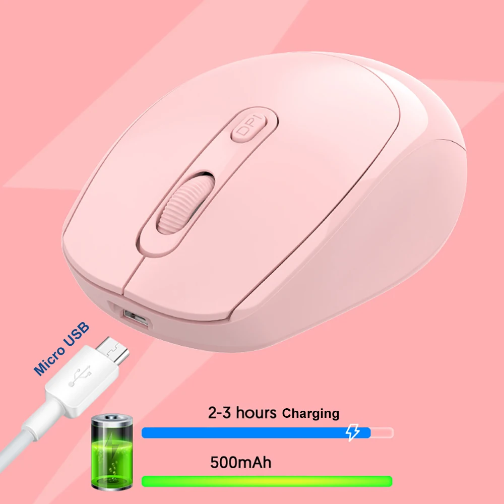 Bluetooth 5,1 Maus 2,4G Drahtlose Maus Dual-Modus Wiederaufladbare Maus Gaming Maus 1600DPI Stille Mäuse Für Macbook tablet Laptop