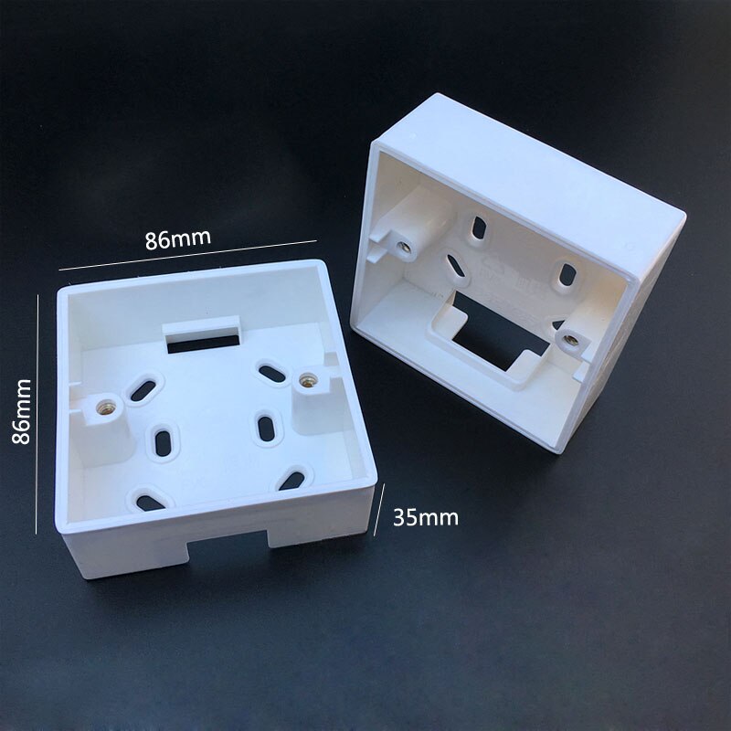 Muur Schakelaar Socket Montage Bedrading Bodem Doos Oppervlak 86 Type Aansluitkast 86Mm * 86Mm * 35Mm