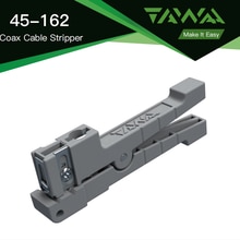 TAWAA 45-162 Coax Cable Stripper Strips Round Cable Jackets up to 3.2mm in Diameter. 3 Straight Edge Blade+1Arc Edge Blade