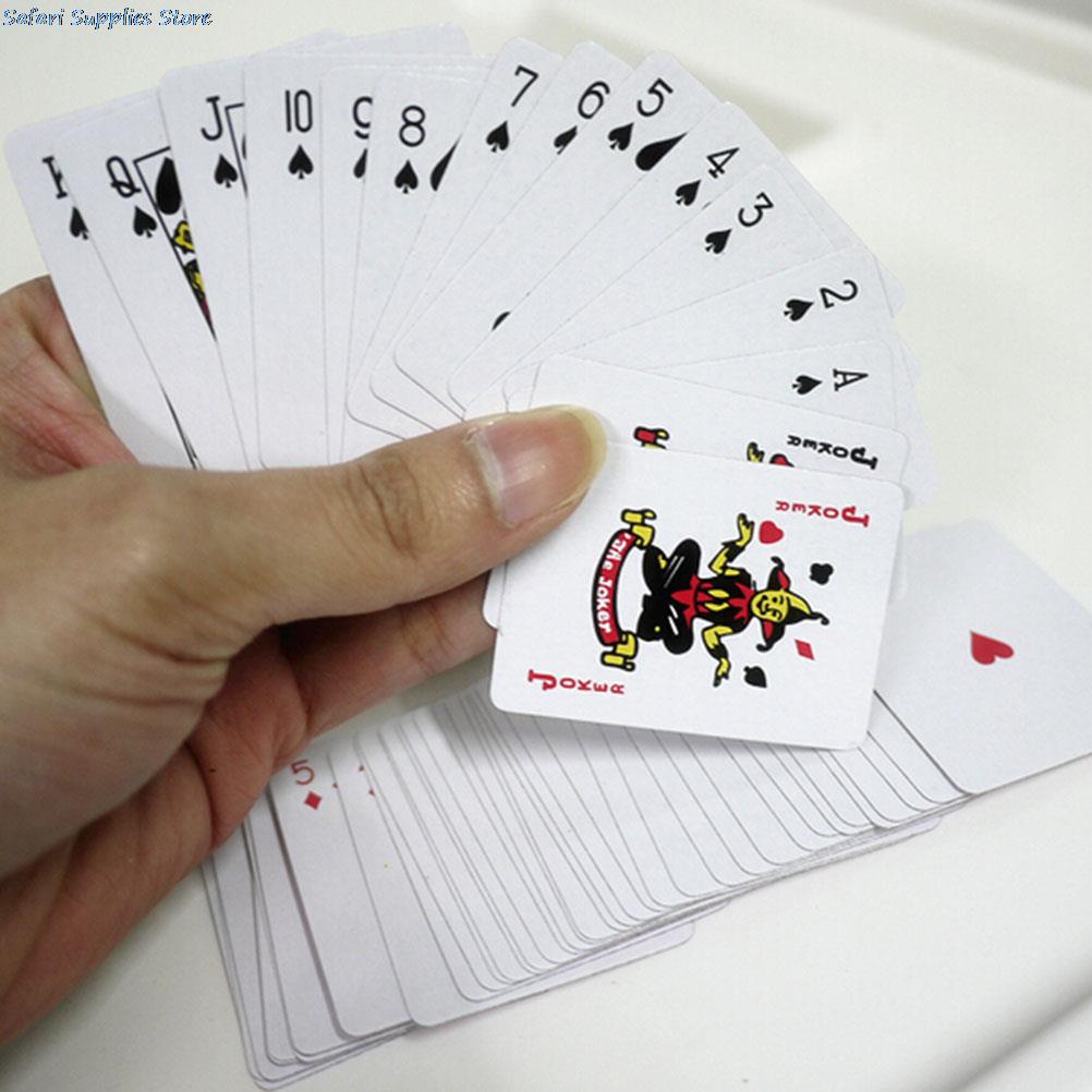 Mini poker små spillekort familie spil rejse spil 5.3*3.8 cm