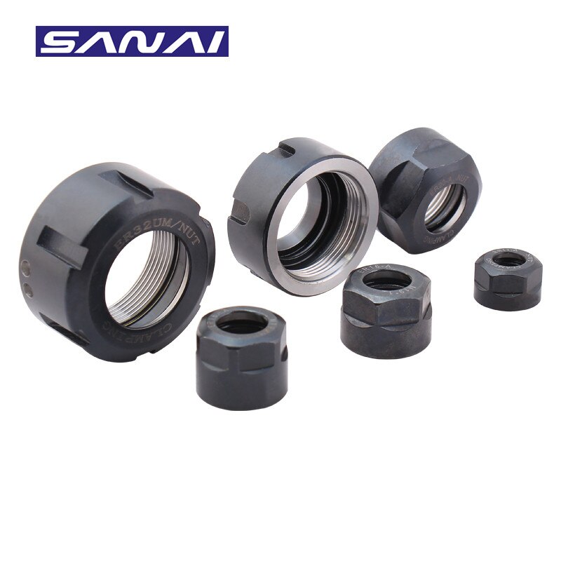 SANAI Collet Nuts 1pc Precision Spring Collet Nuts CNC Clamping Milling Engraving Machine Nuts ER-A ER-M ER-UM Clamping Tool Nut