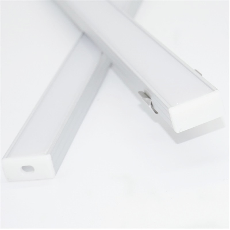 40cm per piece 16mm pcb led aluminium profile for double row strip ,8.5mm high slim flat wall ceil mounted diffuser channel
