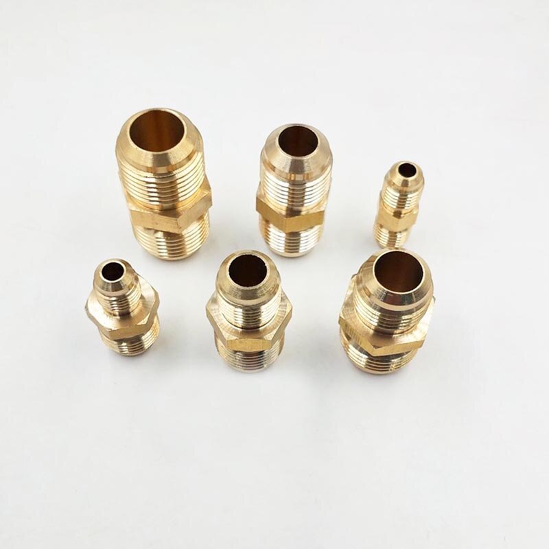 SAE brass adapter male thread air conditioning copper tube reducer adapter fitting