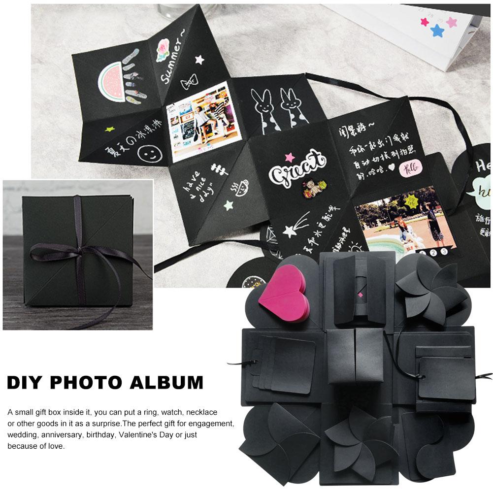 DIY Explosion Box Box 5 Layer DIY Photo Album Package Handmade Memory Scrapbook Photo Album Anniversary Birthday