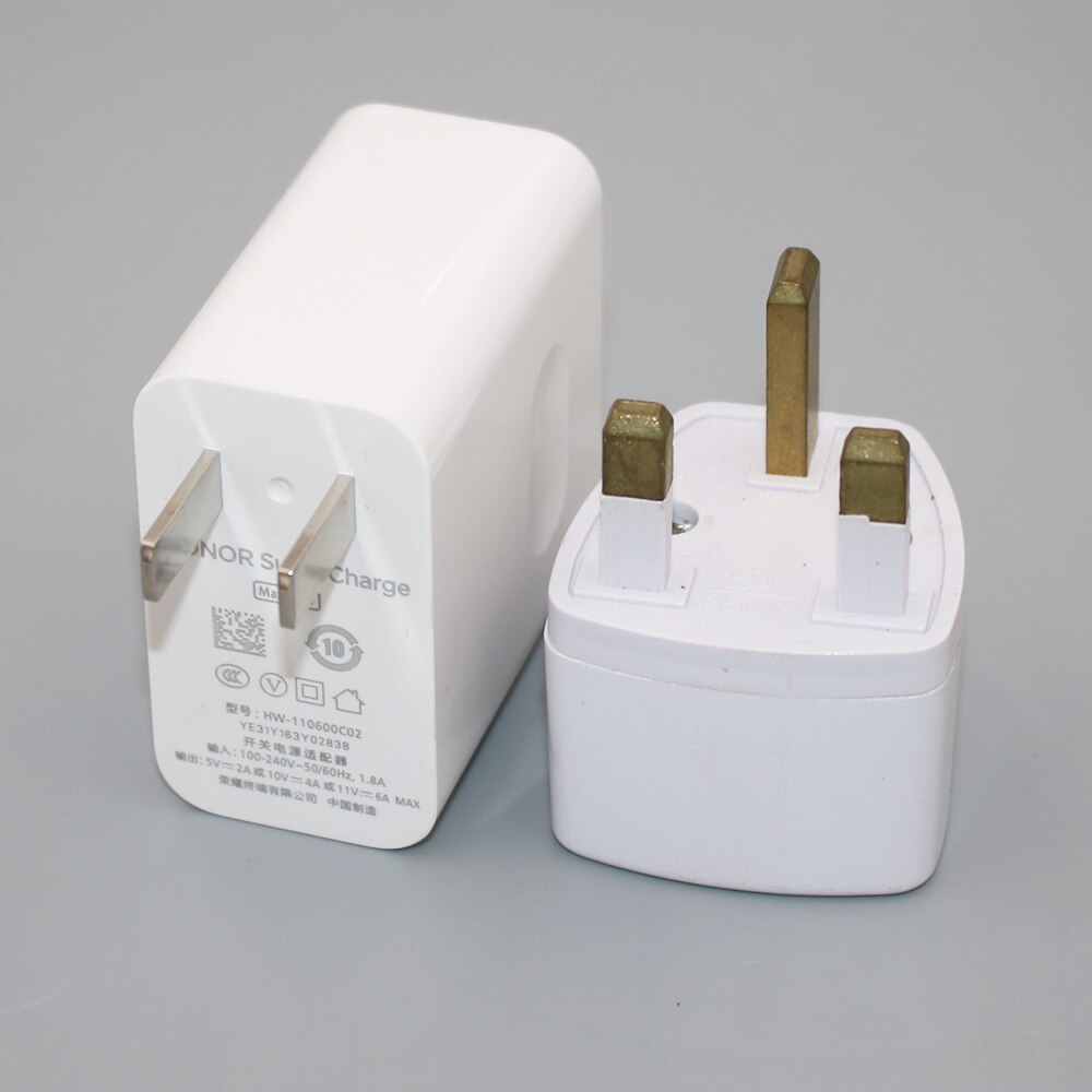 Original Honor 60 50 Pro Magic 4 3 V Super Fast Charger Max 66W 11V6A EU/US/UK Plug Type C Cable For Honor X30 X20 Mate 40 30 20: US add UK adapter