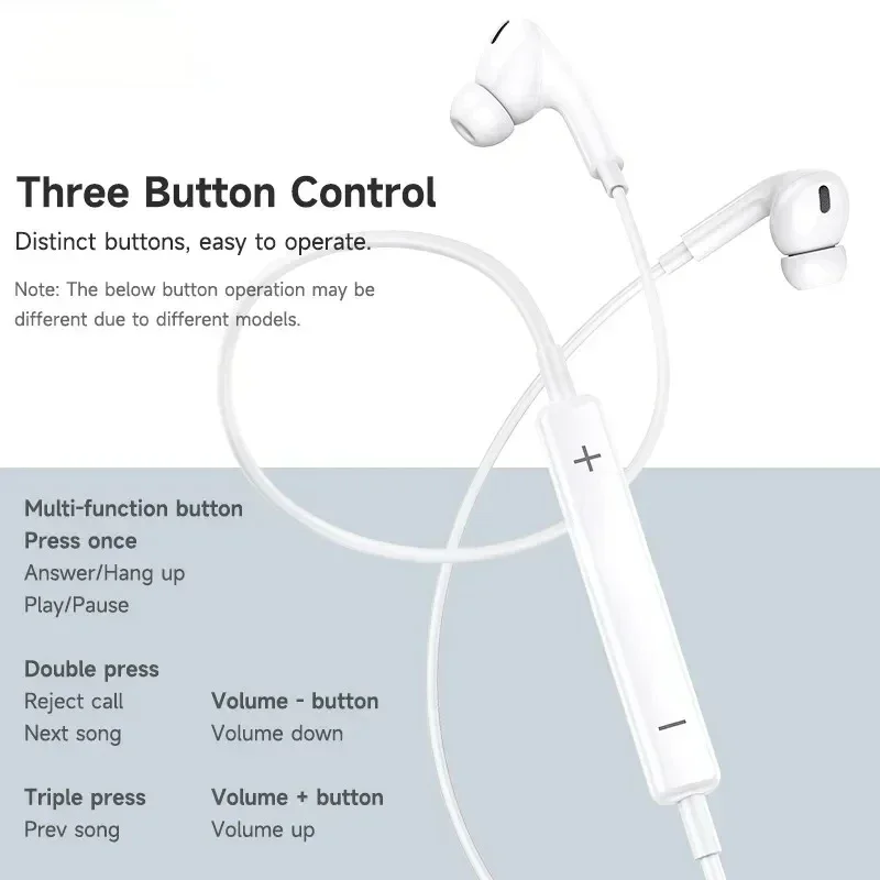 Originele Oortelefoon Voor Apple iPhone 14 Pro Max Lightning Hoofdtelefoon 13 12 11 Mini X XS XR SE 6 7 8 Plus Bedraad In-Ear Oproep Oordopjes