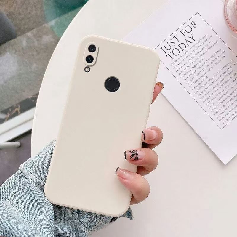Funda de teléfono cuadrada de silicona líquida para Xiaomi Redmi Note 5 6 7 8 9 9s 10 10s Pro fundas traseras mate