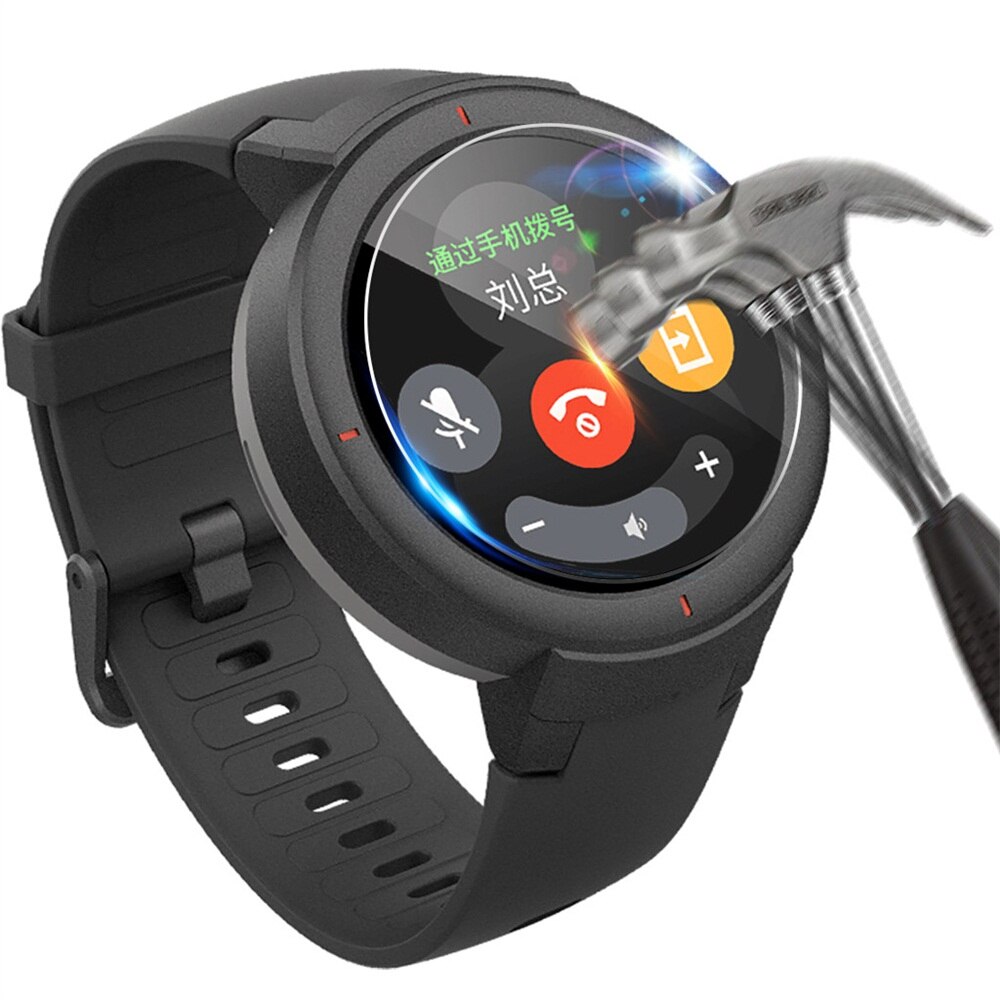 Película de hidrogel macia, proteção de tela completa para relógio inteligente xiaomi, huami, amazfit pace, stratos, verge lite
