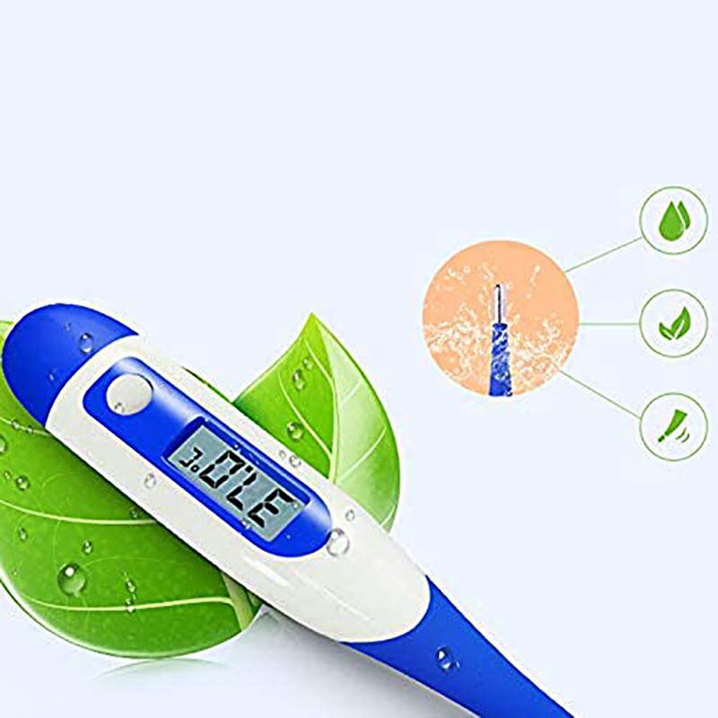 Digital Thermometer LCD Display Portable Human Mouth Thermometer for Infants Kids Adult Waterproof Termometer(32-42.9℃)