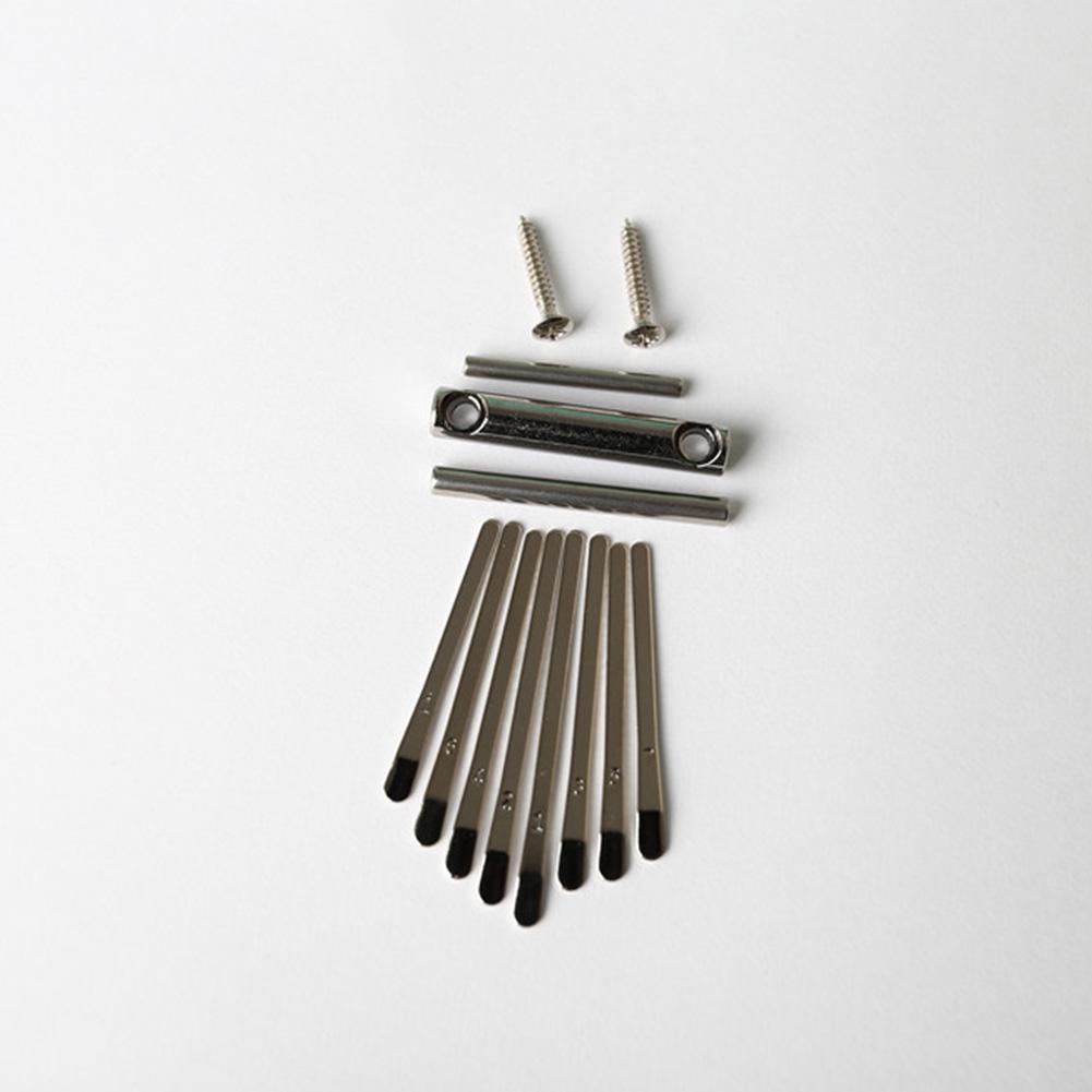 Juego de llaves 8/17 para el puente del Piano Kalimba, pieza de repuesto DIY para el teclado Mbira de acero al manganeso: 8Key With Lettering