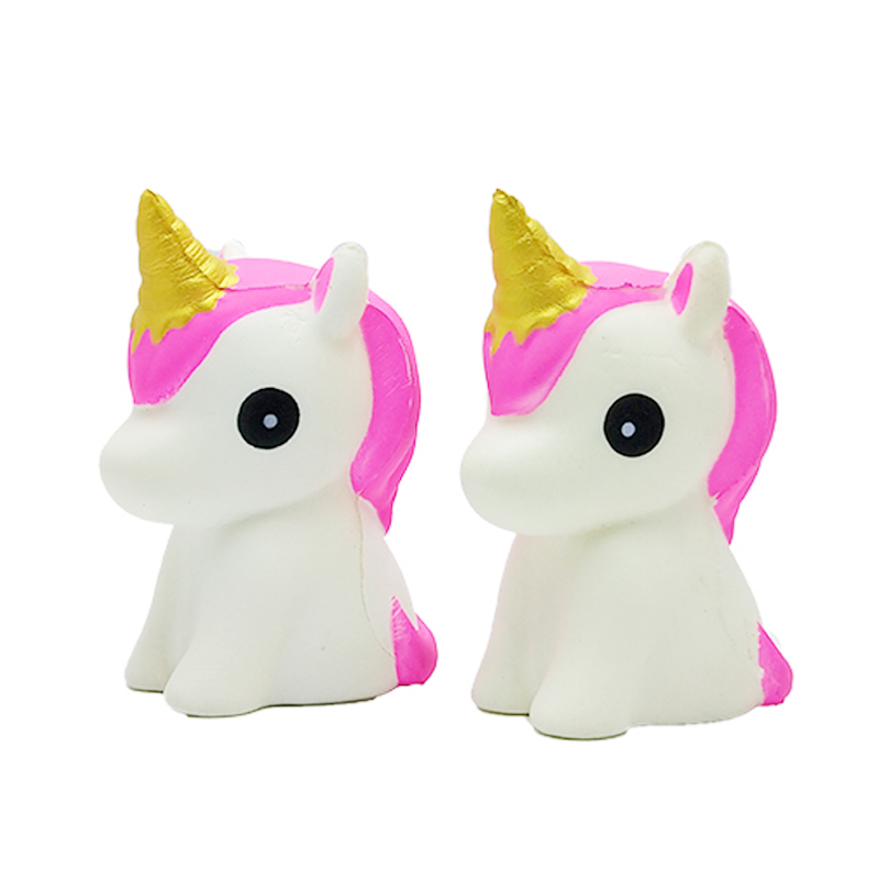 Kawaii Squishy Unicorn Squeeze Toy Simulation Cartoon Slow Rising Bread Cake Scented Stress Relief Fun for Kid Xmas Toy