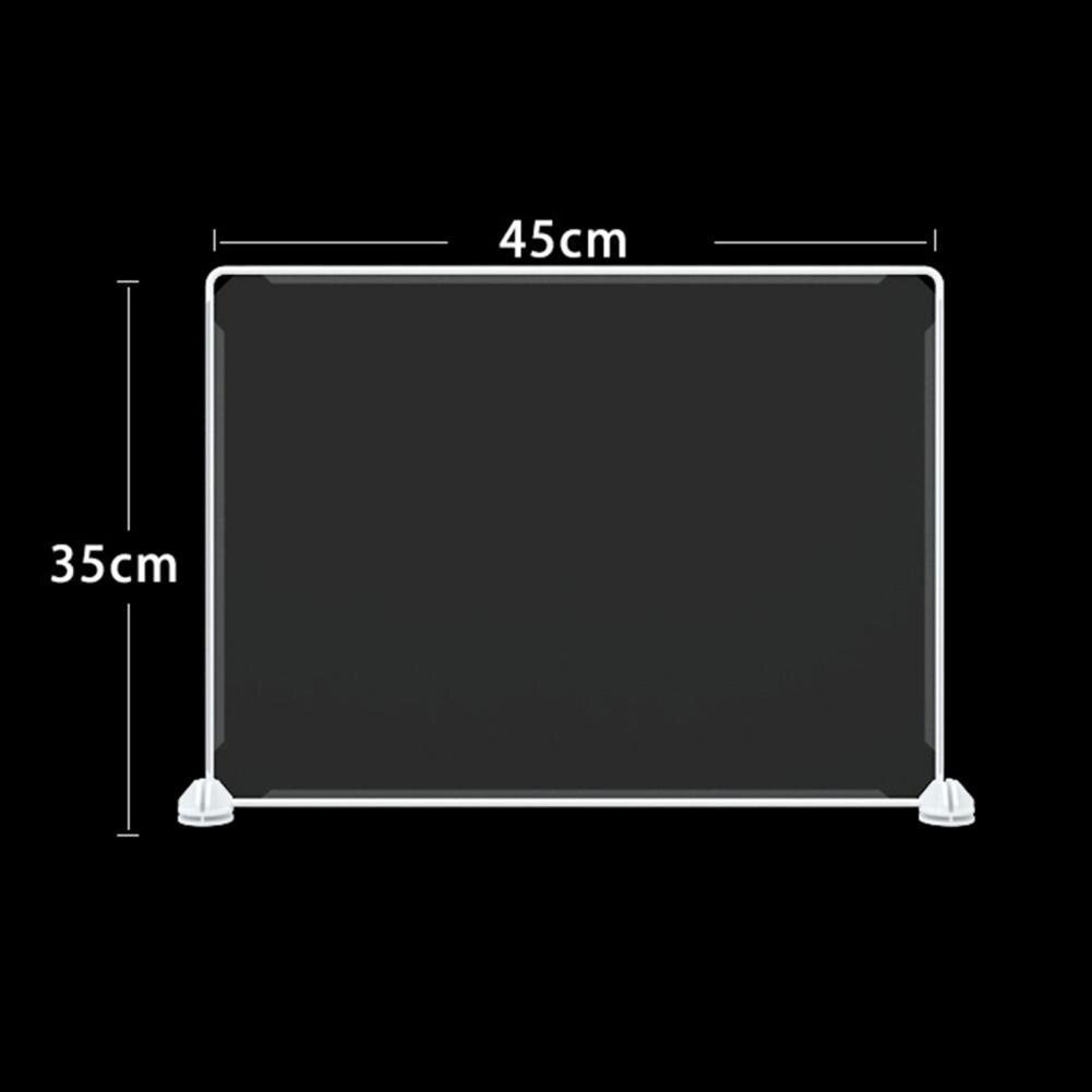 Excellent Partition Board Clip Assemble Resin Desktop Board Accessories Divider Screen Partition Screen: Clear 40x45cm