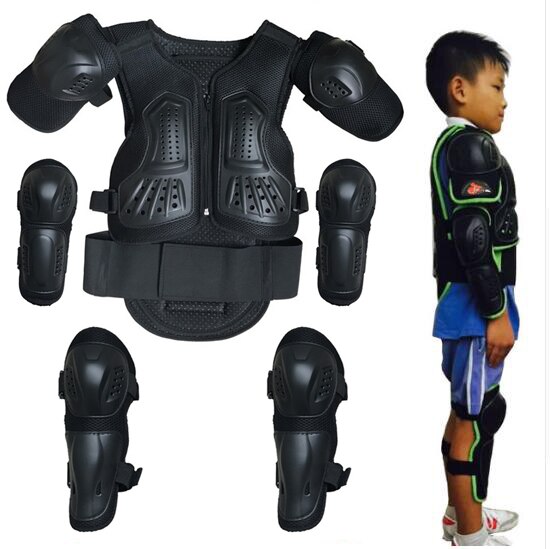 Universal For Youth Children Latka ребёнок Kids Body Protector Vest Armor Motocross Chest Spine Elbow Knee Armour