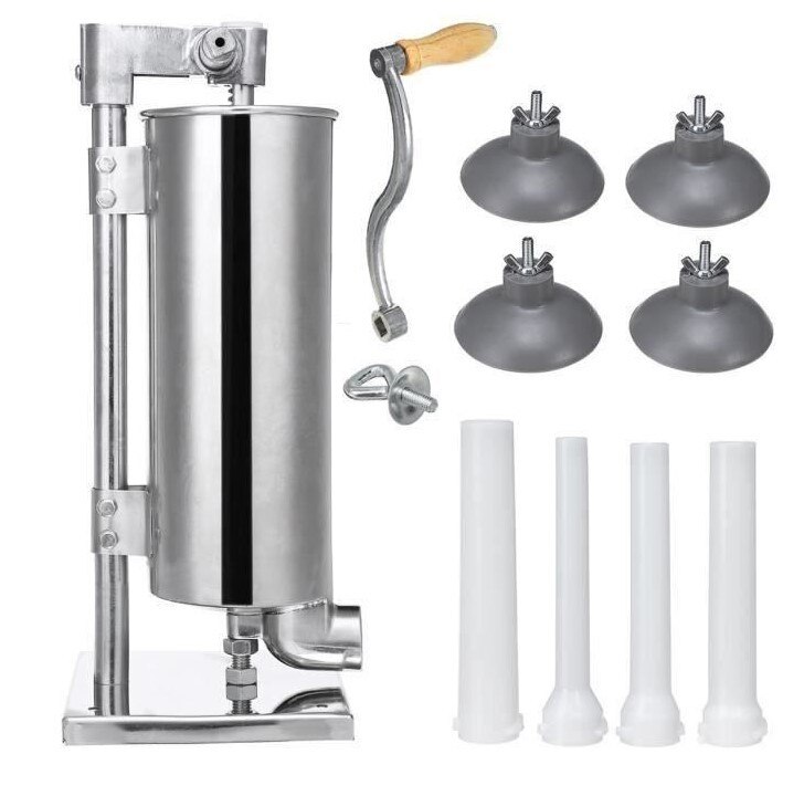 Hand Wurst Füller Edelstahl Wurst Füllung Maschine Salami Fleisch Werkzeug Wurst Spritze Hersteller Küche Werkzeuge HWC: Ursprünglich Titel