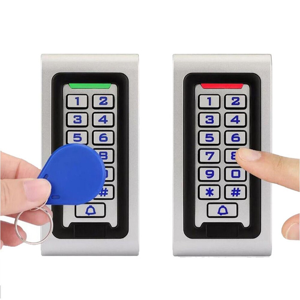 2000 Users Metal Backlight Keypad RFID125KHz Standalone Door Access Controller with Wiegand 26 Output can be used as Reader: Default Title