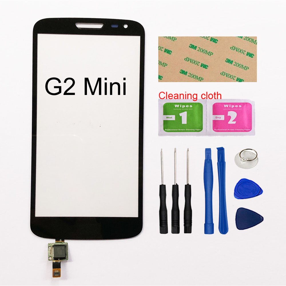 4,7 ''táctil para LG G2 Mini D618 D620 D621 D625 pantalla táctil digitalizador Sensor de cristal táctil Panel de lente de repuesto: Black And Tools