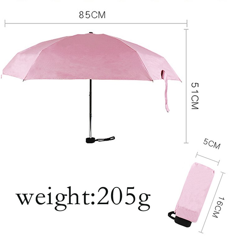 portable men's umbrella mini pocket umbrella UV protection rain folding ladies small automatic umbrella shopping