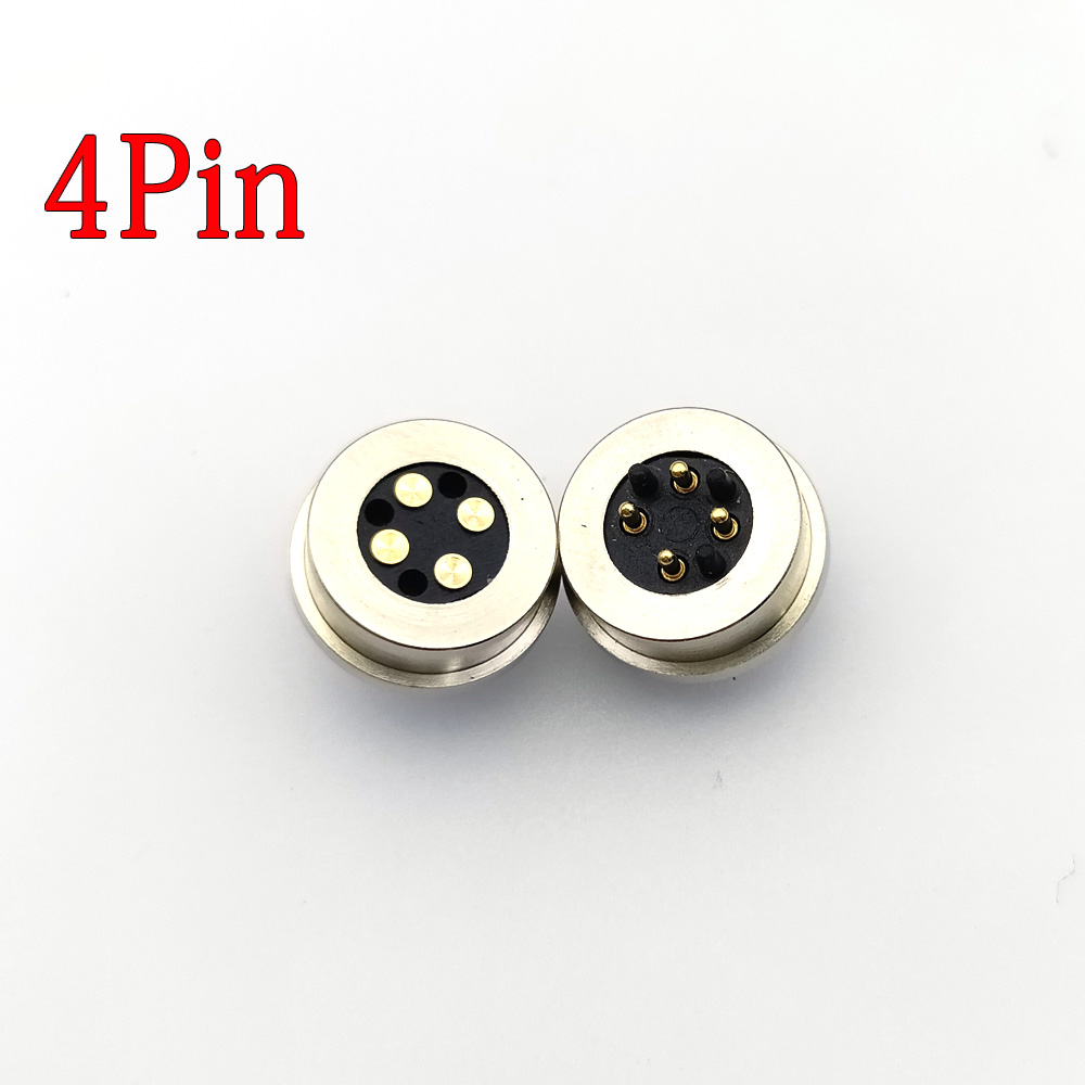 1/2/3/4/5- poliger stecker/buchse, 2a 5v dc-ladeanschluss, federbelasteter magnetischer pogo-pin-steckverbinder, rastermaß 13.5 mm, durchgangsloch: Multi / 10-19 stck.