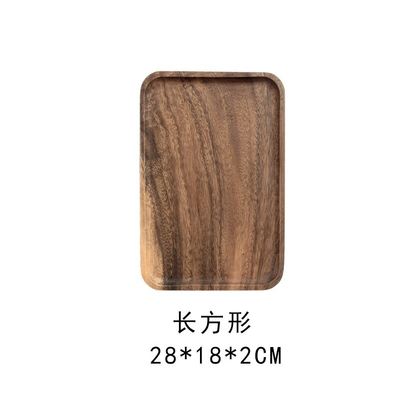 Whole Wood lovesickness Wood Irregular Oval Solid Wood Pan Plate Fruit Dishes Saucer Tea Tray Dessert Dinner Plate Tableware Set: 28cm18cm