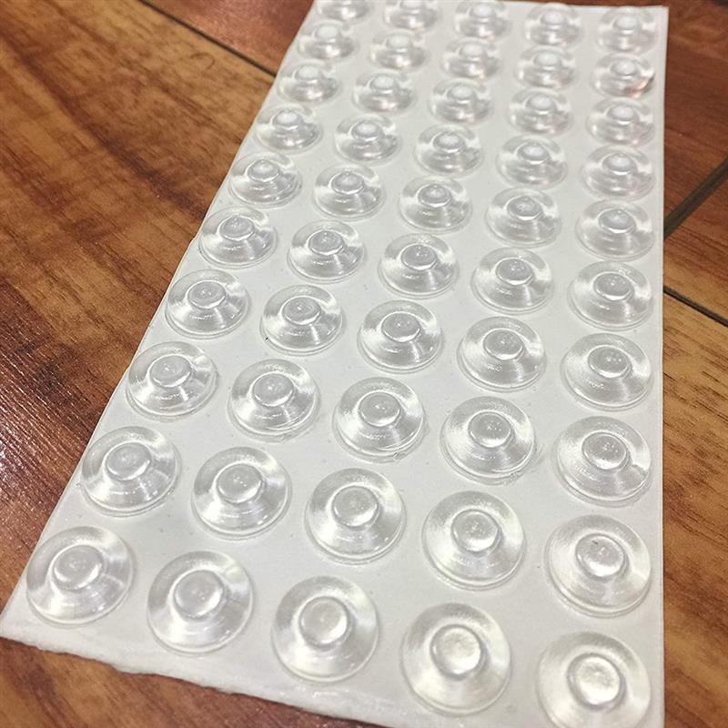 150 stk selvklæbende bufferpude klare selvklæbende puder klare halvcirkel kofangere silikone lyddæmpende pude