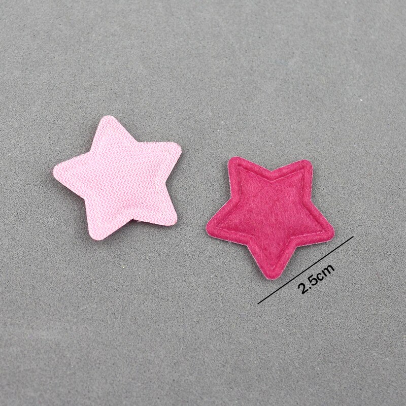 30 stuks 2.5cm stervormige vilten lapjes applicatie voor knutselen/kleding/haarspeld diy scrapbooking doos decoratie accessoires