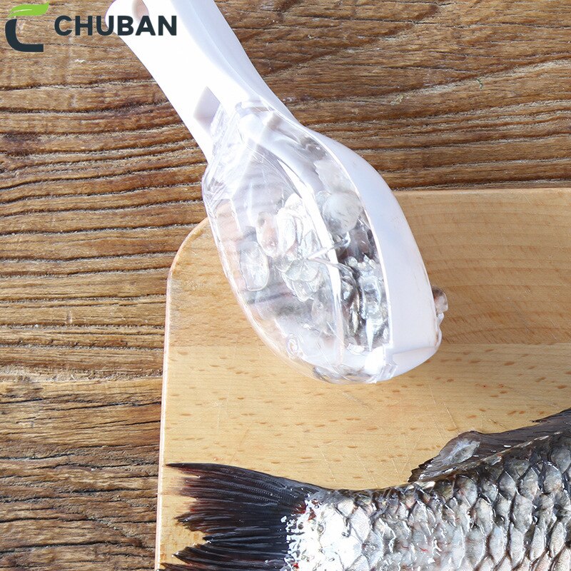 CHUBAN utensilios domésticos de cocina tapa de pescado Escala de cocina cepilladora de pescado Escala de cepillo Manual pescado raspado de escamas utensilios para marisco A239