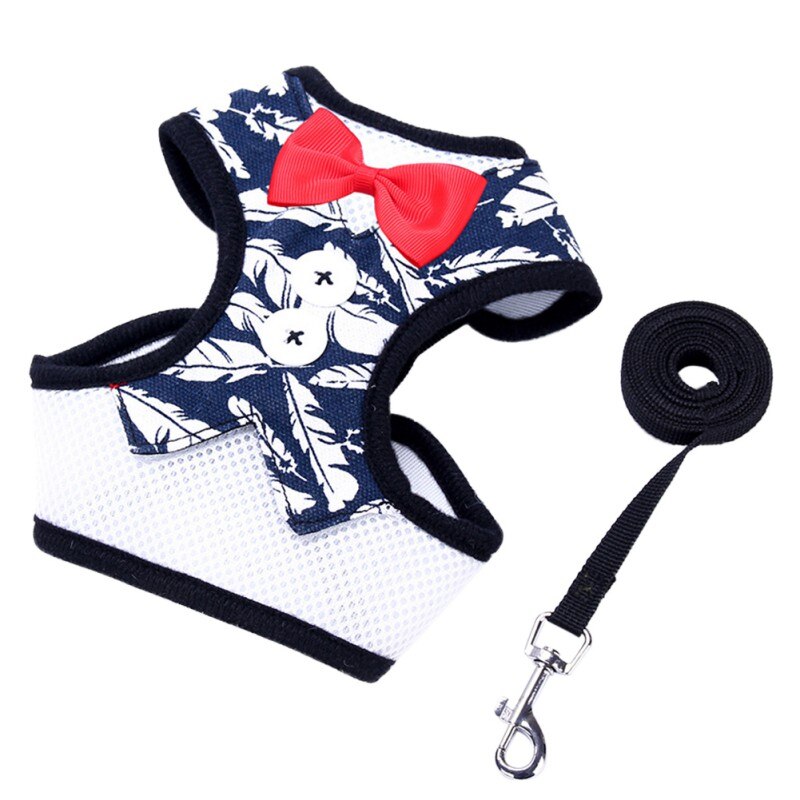 Mode Strik Dog Harness Met Leash Set Voor Hond Verstelbare Puppy Borst Hond Harness Leads Set Voor Kleine Medium Huisdier accessoires: LW / L