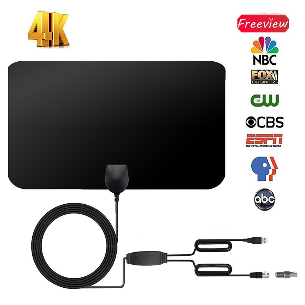 HDTV Antenna Set Support 1080P 50-60 Miles Range Digital Antenna Channels with Amplifier Signal Booster DU55