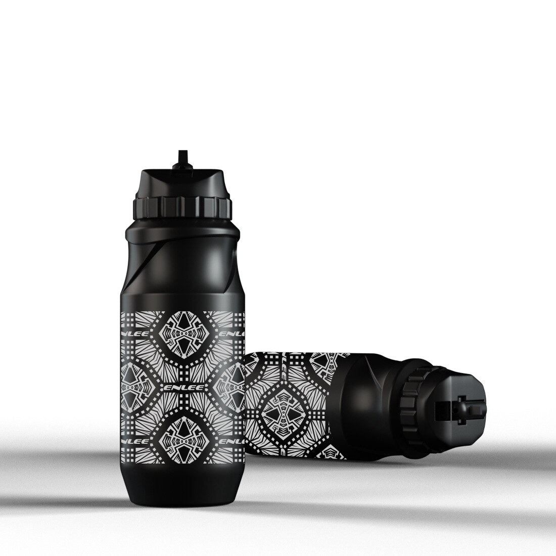 Bouteille d&#39;eau pour cyclisme, pour vtt, pour Sports de plein air, équipement de plein air, bouteille de Fitness: Abstract-Black