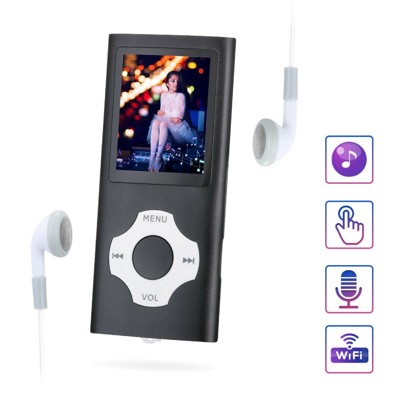 Mini Mp3 Speler Muziek Sport Walkman Met Oortelefoon Fm Radio 1.8 Inch Tft-scherm 32Gb Micro Sd Tf Card draagbare MP3 Speler