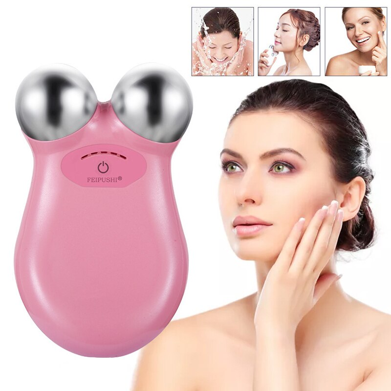 Mini Microcurrent V Shape face Lifting Machine Skin Tightening Rejuvenation Spa Anti Wrinkle USB Charging 3D Face Firm Massager