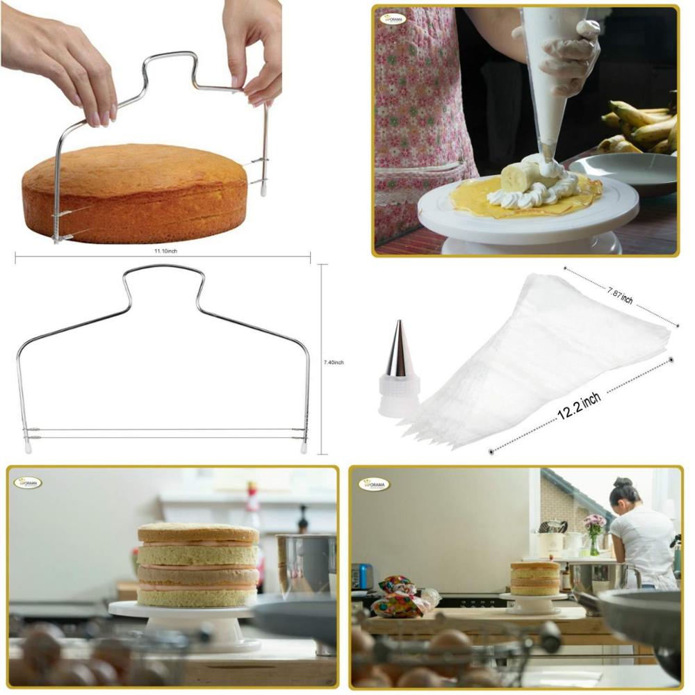 SKTN 94 – Kit de décoration de gâteaux multifonctions, ensemble de plateaux, outil de Fondant pour pâtisserie, Dessert, fournitures de cuisine, pièces/ensemble