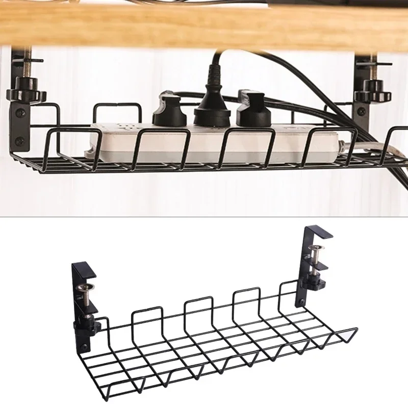 Étagère de panier en fil T1, rangement sous la table, boîte d'évaluation, gestion des câbles de bureau, support d'armoire de rangement