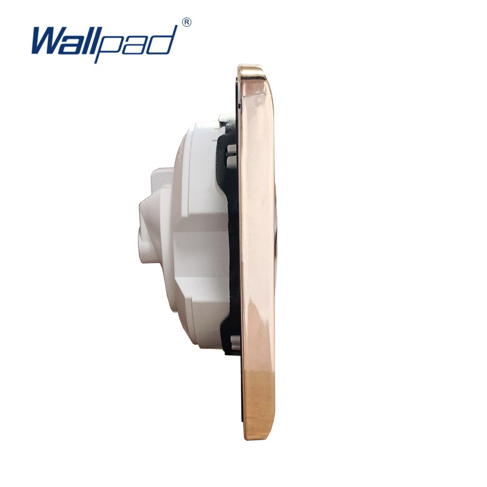 Wallpad 2 HDMI-compatible For Data Transmission Wall Socket Electric Outlet Black PC Brushed Panel For Home