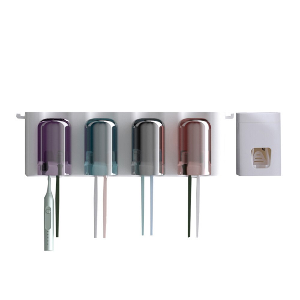 Badkamer Accessoires Tandenborstelhouder Badkamer Decor Tandpasta Dispenser Badkamer Organizer Accessoires Set Met Cup