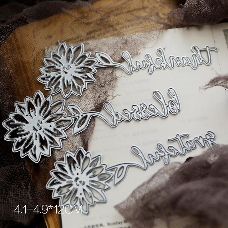 2022 Spring Lace Series Flower Frame Metal Cutting Dies Stencils for DIY Scrapbooking Decorative Embossing DIY Paper Cards: WD08