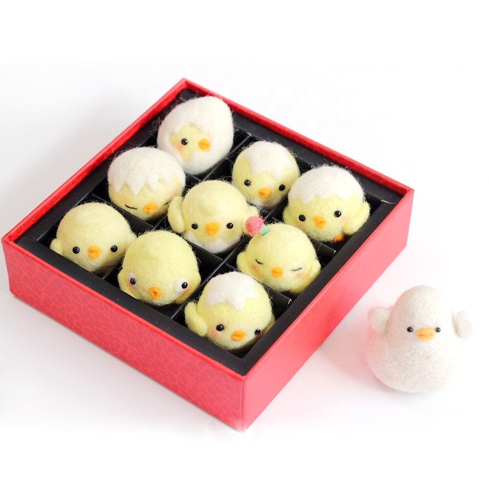 Full Set of Wool Needle Felting Kits Craft DIY Animals Fruits Dog Cat Handmade Non Finished Materials for Beginners Adults: Z5