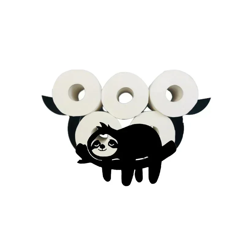 Toilet Paper Holder Steel Bathroom Wall Decoration Kitchen Paper Holder Storage Towel Roll Holder Home Accessories: light yellow