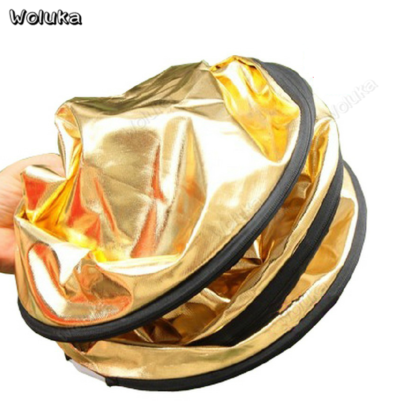 60cm Light Round Reflector Board 2-in-1 Gold Silver Reflector Portable Photo Studio Lighting Photography Accessories CD50 T10