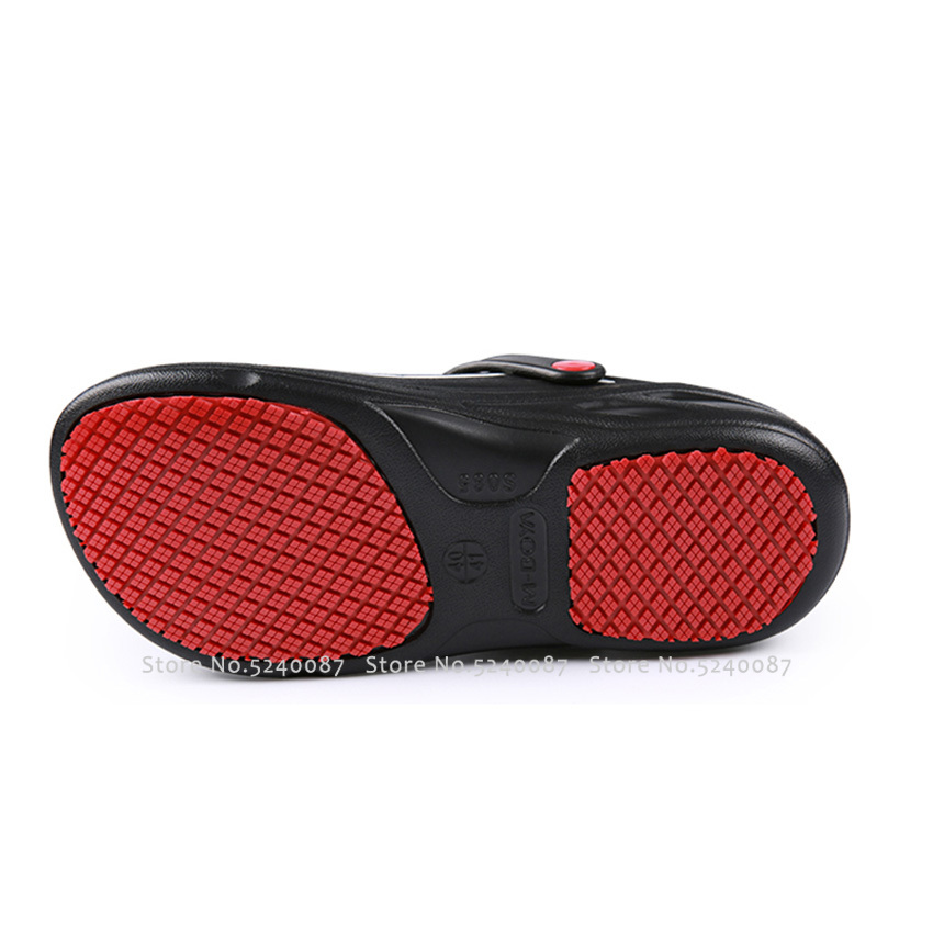 Man Restaurant Keuken Chef Blote Voet Schoenen Anti-Slip Chef Master Cook Bakkerij Werk Eva Slippers Ober Zachte Strand water Sandalen
