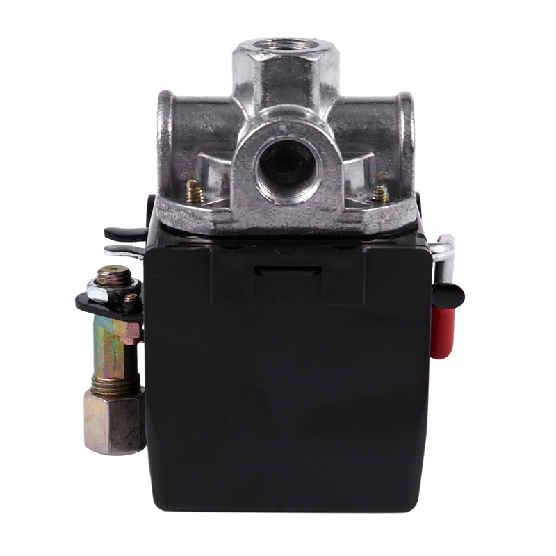 CSS 5-8Kg 4-Puertos 26 Amp Válvula de Control de presión compresor de aire de alta resistencia negro controlador de Presión Automático