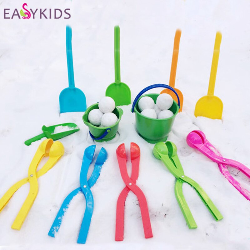 1 St Winter Sneeuw Bal speelgoed Maker Zand Mold Tool Kids Kinderen Lichtgewicht Compact Scoop Sneeuwballengevecht Buitensporten Game speelgoed