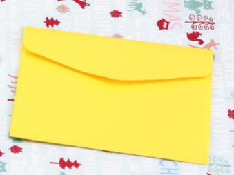 Coloffice 10 pièces/ensemble bonbons couleur jolie enveloppe banque carte de membre sac de rangement blanc petit enveloppe école fournitures de bureau: Jaune