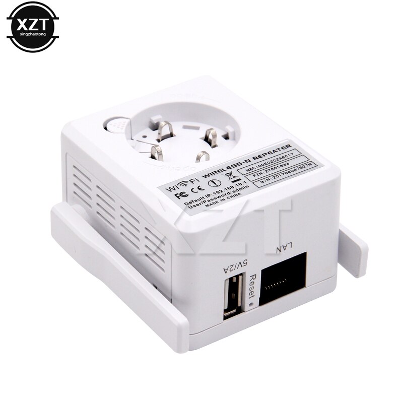 300 mbps trådløs wifi repeater mini repetidor wifi signalforstærker 2.4g med 2 antenner ap router repeater mode