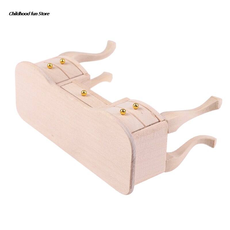 1:12 Dollhouse Miniatuur Houten Ongeverfd Bureau Tafel Model Meubels Accessoires Kerstcadeau Poppenhuis