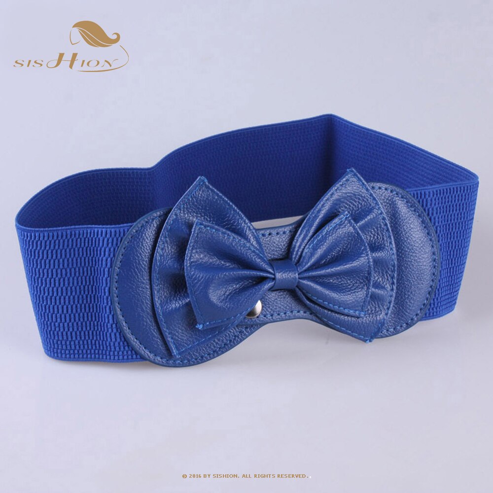 Elastic Waistband for Dress Accessories VD2626 ремень женский Women Red Black Wide Corset портупея Korean Belt with Bow