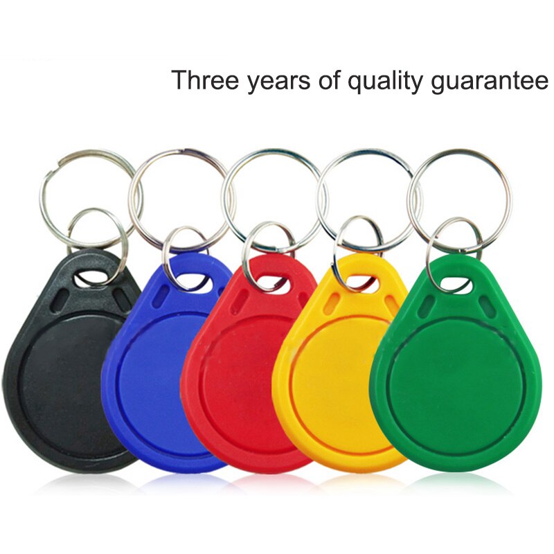 10pcs/Lot 13.56MHZ keychain card Smart elevator ID keychain card TK4100 chip Small portable For Access Control System Keyfobs